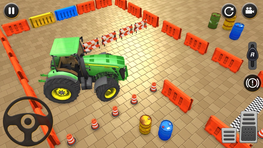 现代拖拉机停车位3D游戏特色图片