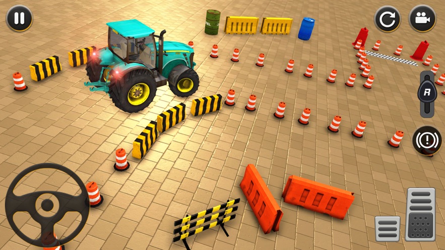 现代拖拉机停车位3D游戏玩法图片