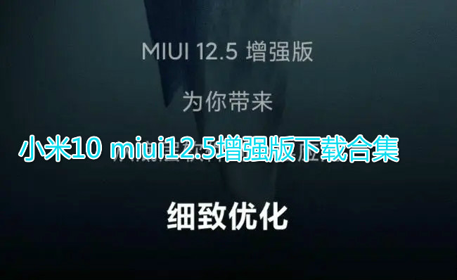 小米10miui12.5增强版下载合集