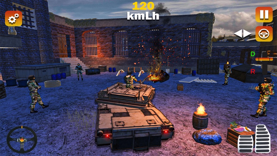 陆军坦克停放游戏特色图片