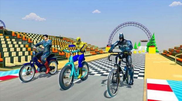 超级英雄空中自行车特技游戏官方安卓版图片1