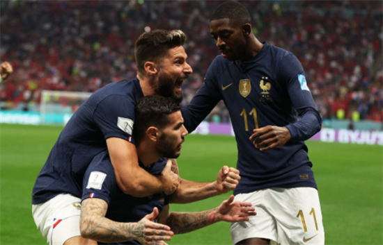 世界杯-特奥穆阿尼破门-法国2-0摩洛哥杀进决赛