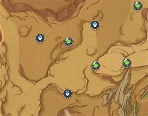 原神3.6版本草神瞳全收集路线图-荒石苍漠浮罗囿草神瞳位置一览