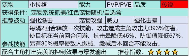 部落大作战传说宠物图鉴是什么