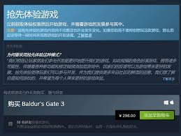 博德之门3在steam上叫什么