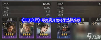 王于兴师开荒武将强度如何排行